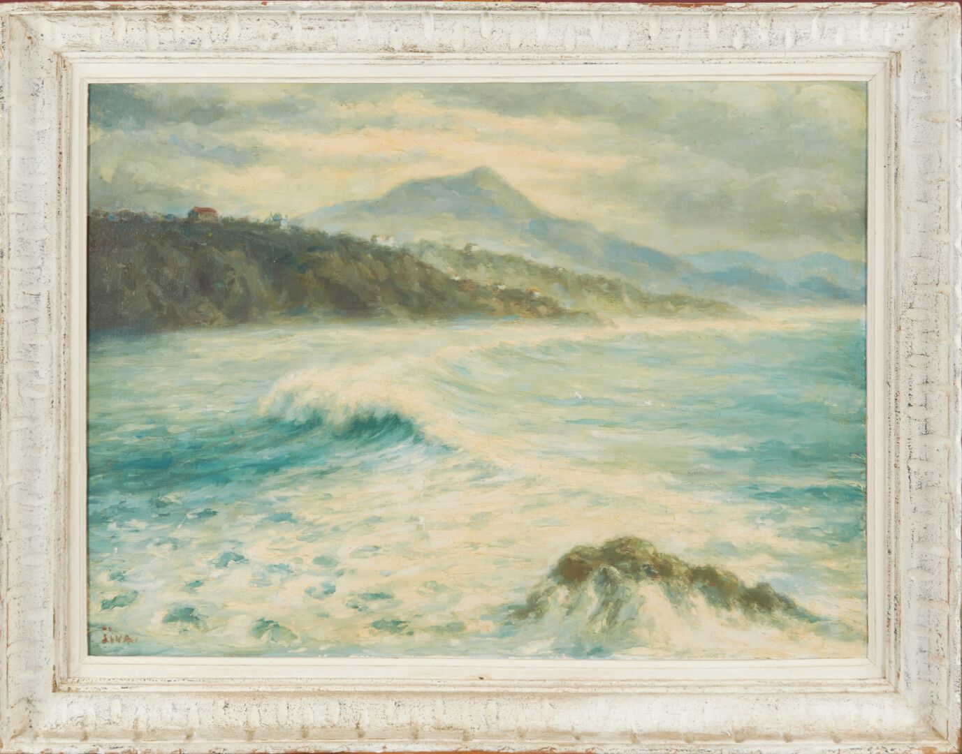 Null JIVA (1907-1974)

"La Côte des Basques" huile sur toile signée en bas à gau&hellip;