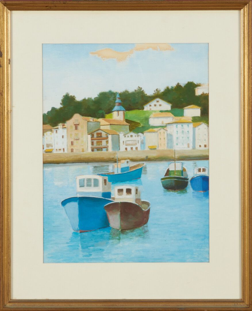 Null FAURE Jean (1913-1991)

"Le port" gouache sur papier - 30,5 x 23