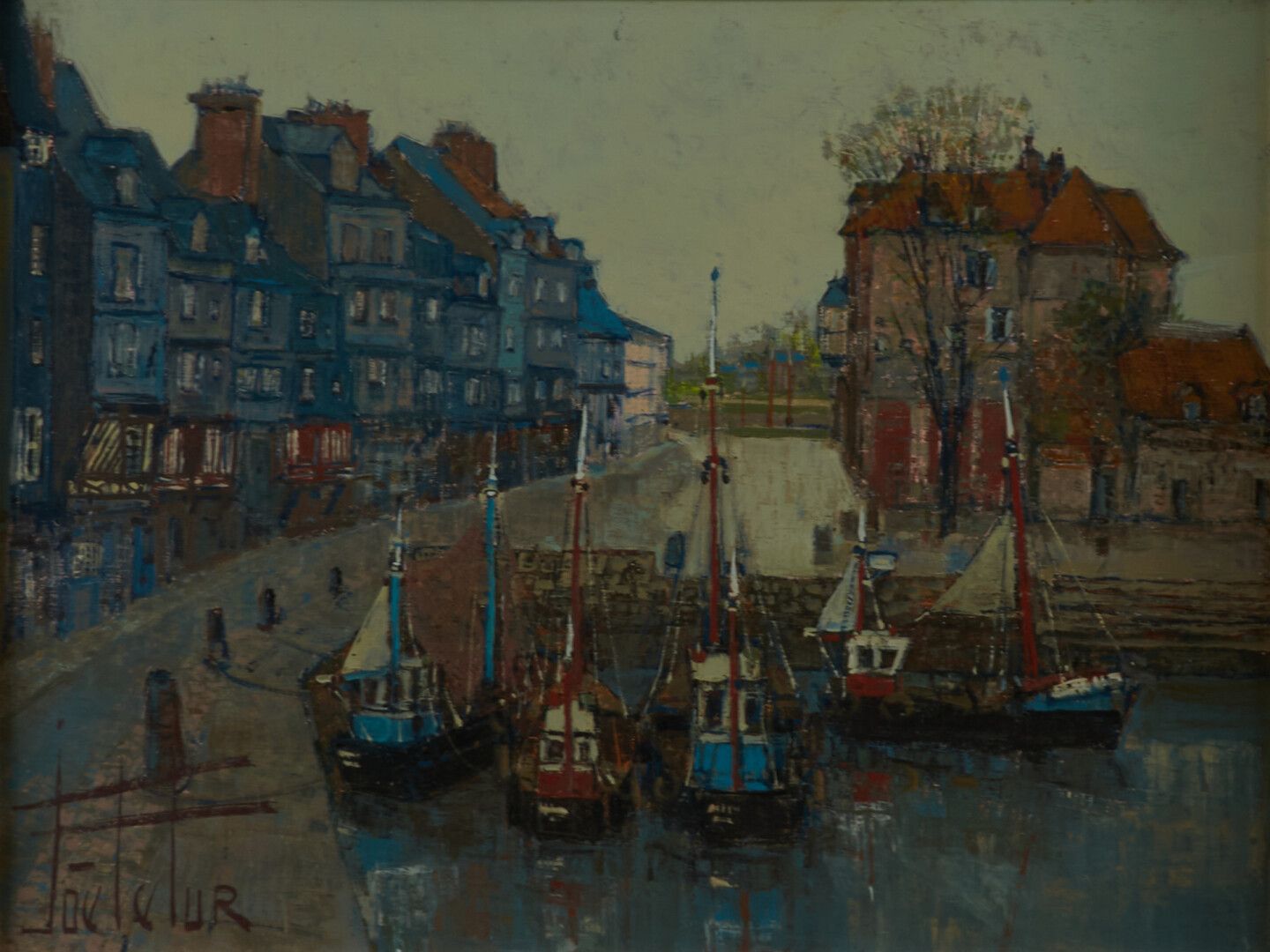 Null LE FUR Joë (1920-2001)

"Le port de Honfleur" huile sur toile signée en bas&hellip;