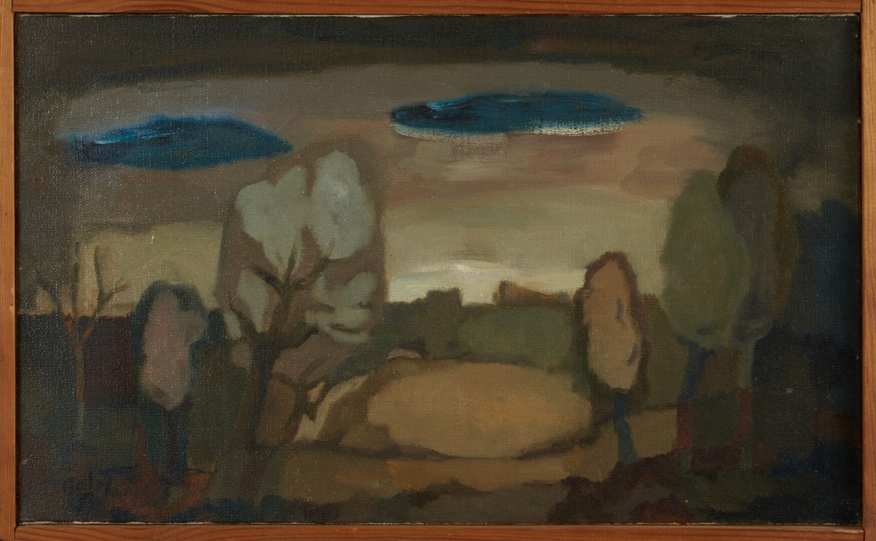 Null GELOS 

"Forêt" huile sur toile signée en bas à gauche et datée - 33 x 55,5