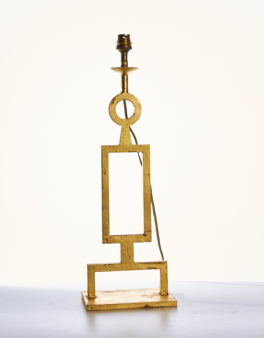 Null A gilded lamp stand - H : 45,5 (without the breech)
