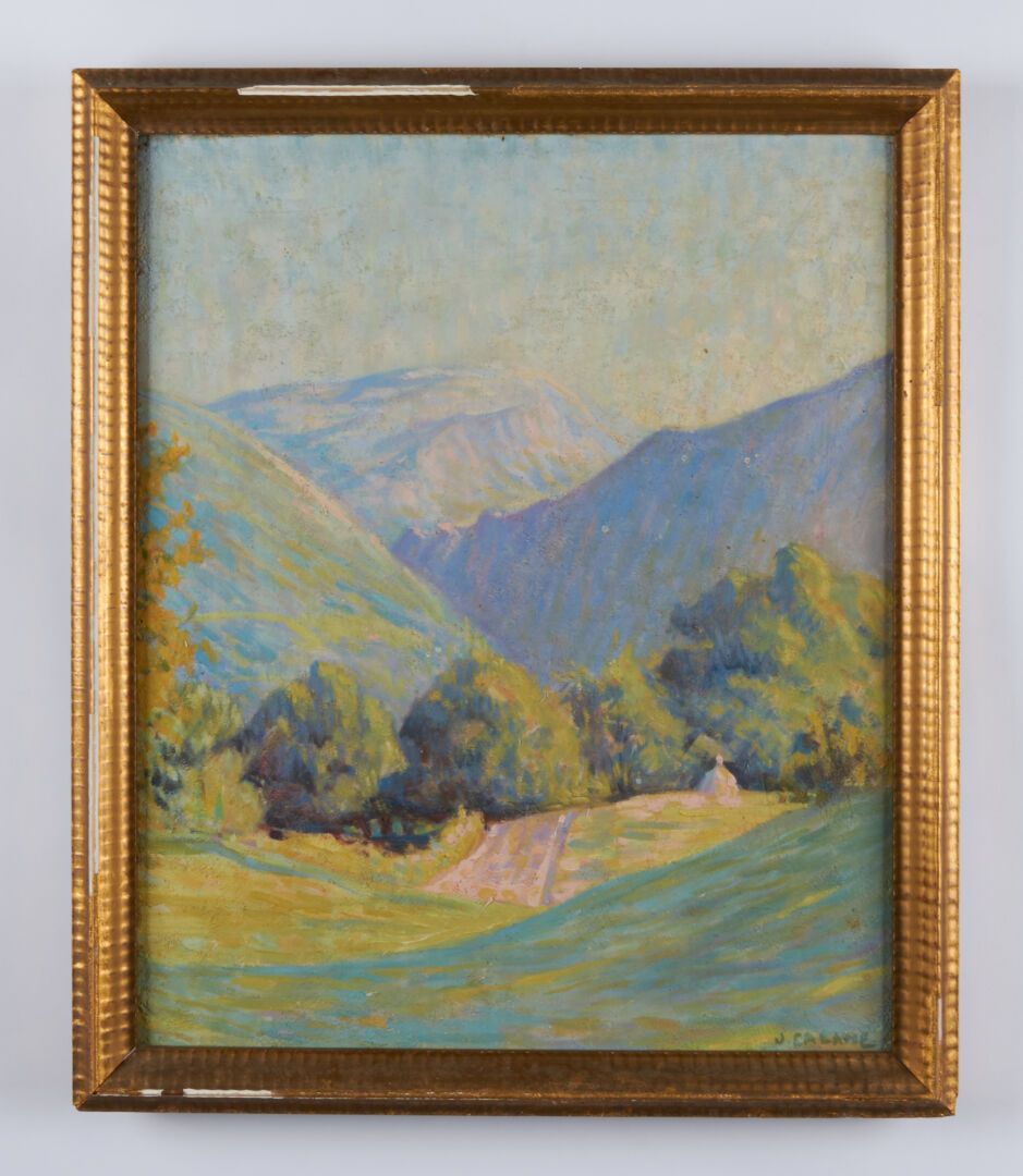 Null CALAME Jean 

"Oil on panel signed lower right - 44,5x37