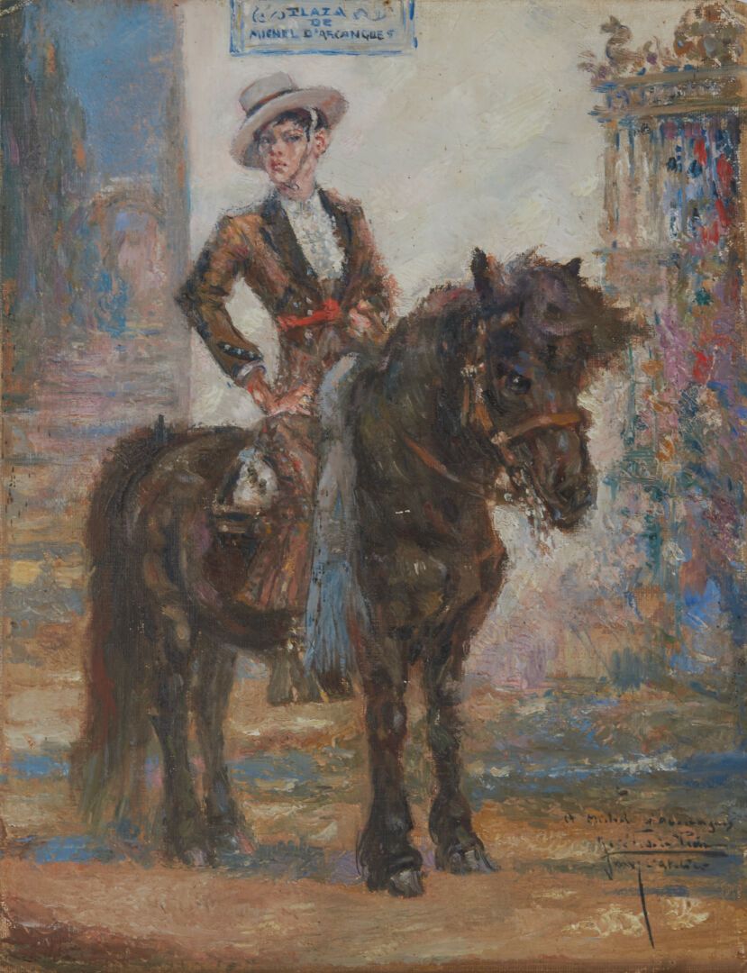 Null DE LA PEÑA José (1887-1961)

"Michel d'Arcangues en Andalou à cheval" huile&hellip;