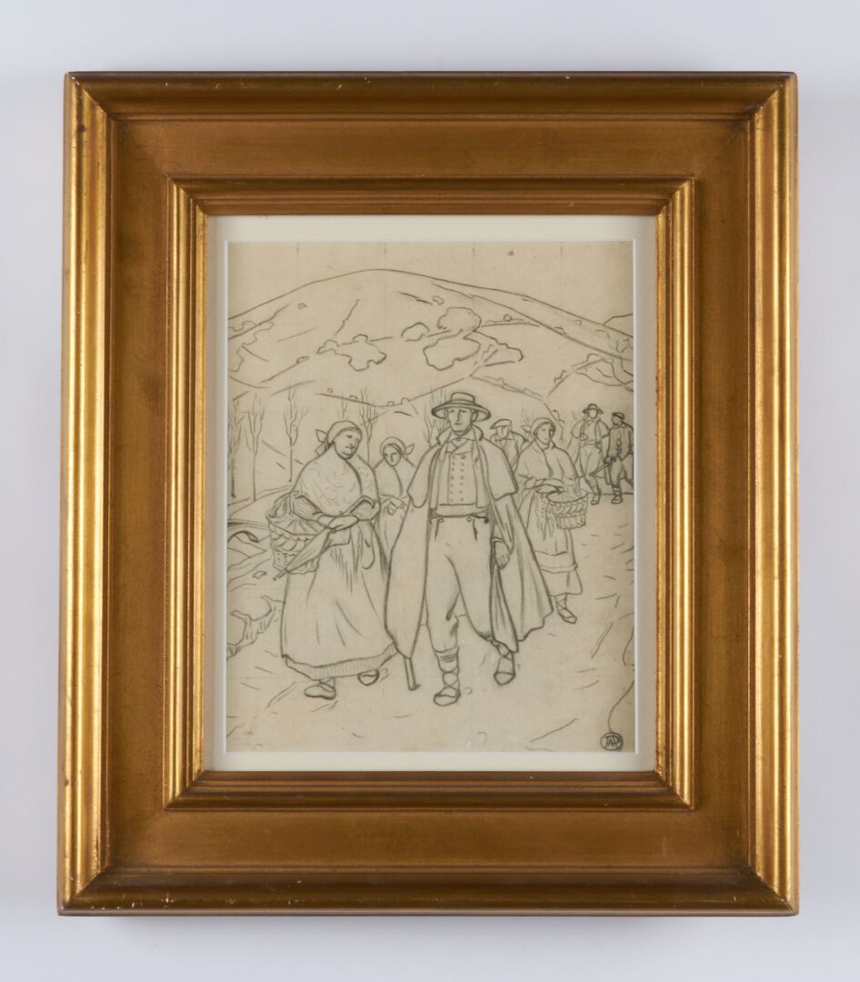 Null ARRUE Ricardo (1889-1978)

"De camino al mercado" dibujo firmado con las in&hellip;