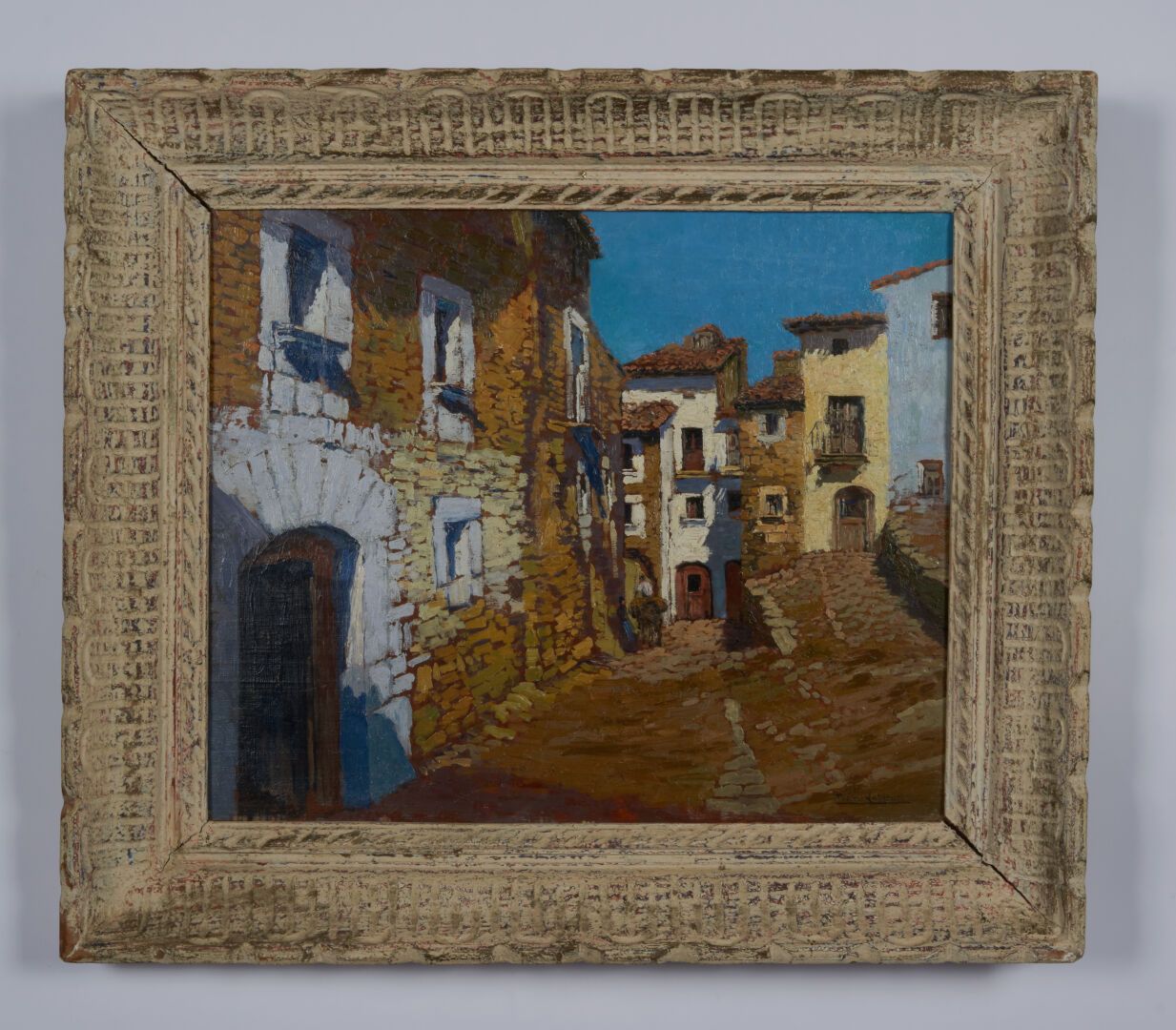 Null 拉布罗什-皮埃尔 (1876-1956)

"纳瓦拉村"，面板油画，右下角签名 - 37 x 46