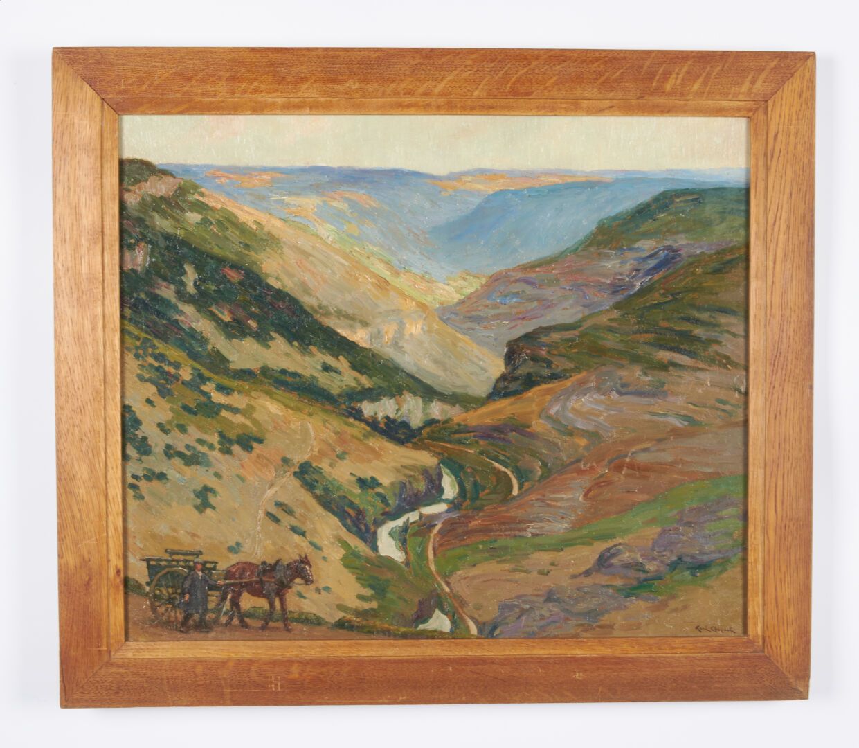 Null 肖克(René) (1872-1958)

"面板上的油画，右下方有签名 - 46 x 55