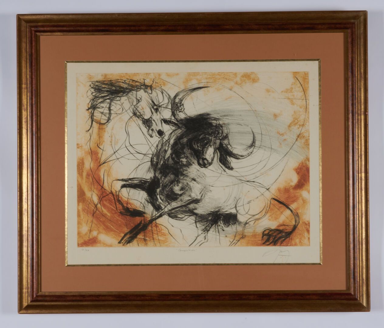 Null 吉尼-让-玛丽（1954-2010

"公牛 "石版画--52x66