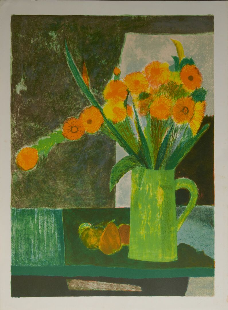 Null BARDONE Guy (1927-2015)

"Bouquet rayonnant" lithograph, signed and numbere&hellip;