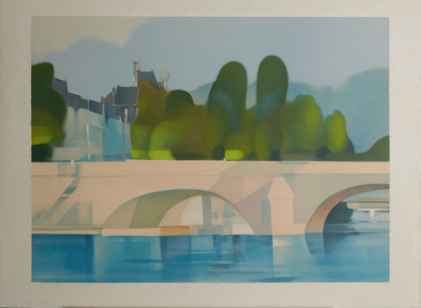Null DEFOSSEZ Alfred (born in 1932)

"Bridge on the Yonne" lithograph, signed an&hellip;