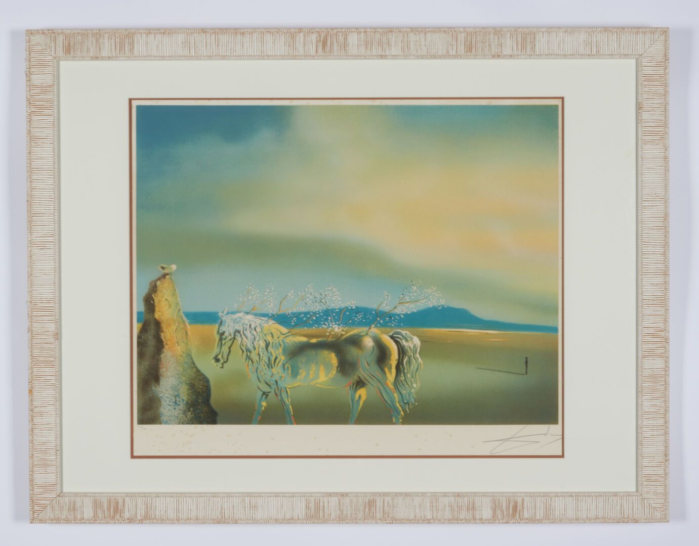 Null DALI 萨尔瓦多 (1904-1989)

"神奇的马 "石版画，右下角有签名，左上角有编号，231/300（有污点和狐臭）- 43,5 x 57,&hellip;
