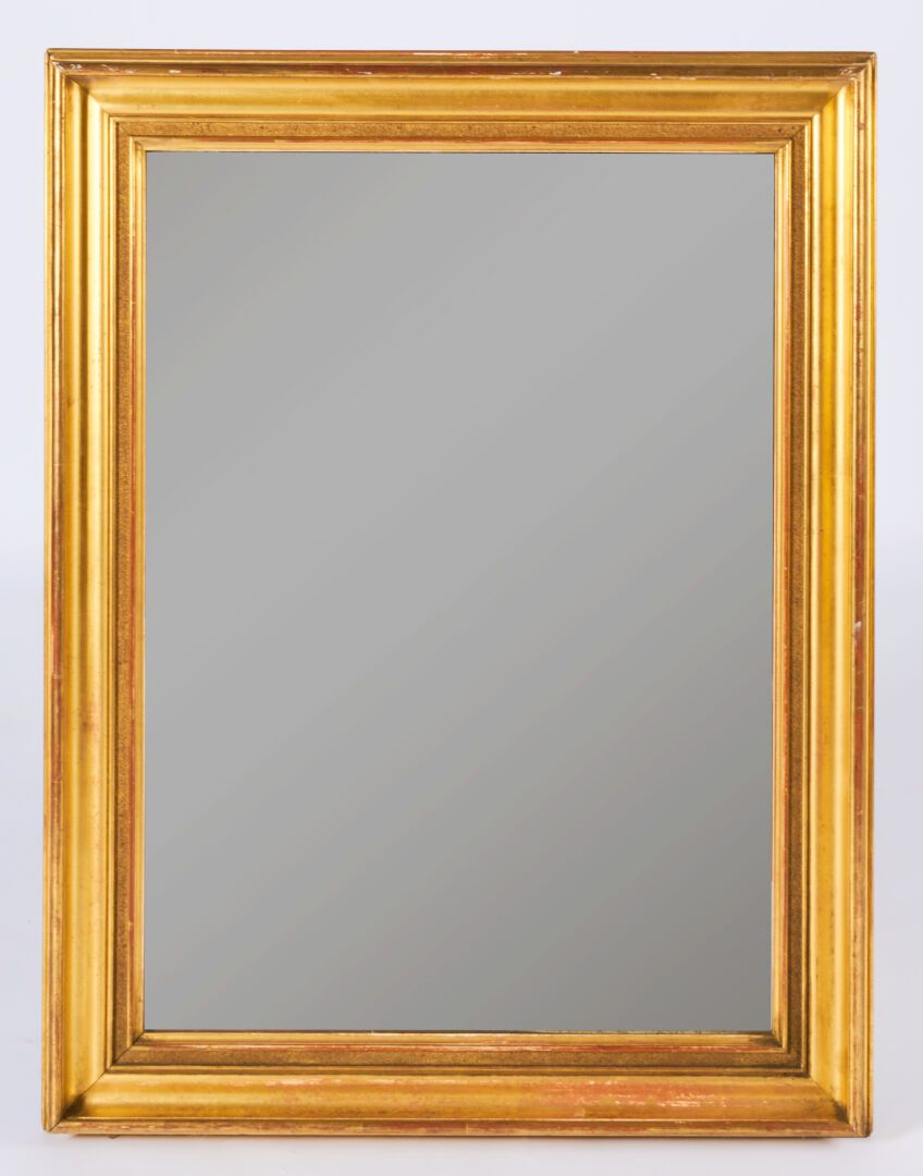 Null Uno specchio con cornice dorata - 84x64