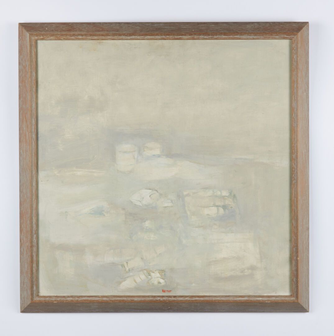 Null 博特-尼科尔 (生于1942年)

"静物 "布面油画，中下部有签名 - 50x50
