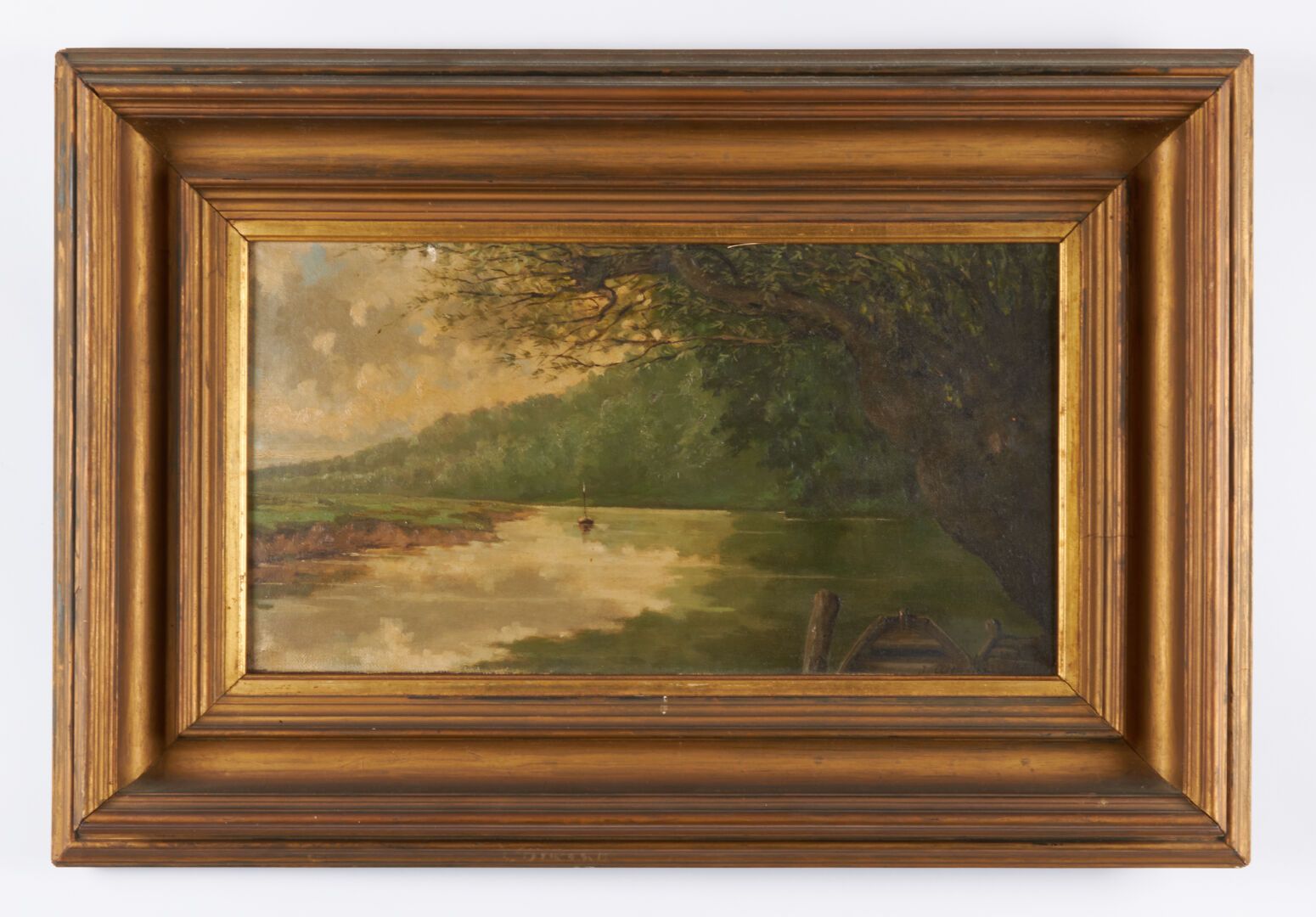 Null Ecole XIXème

"Barques sur la rivière" huile sur toile signée en bas à droi&hellip;