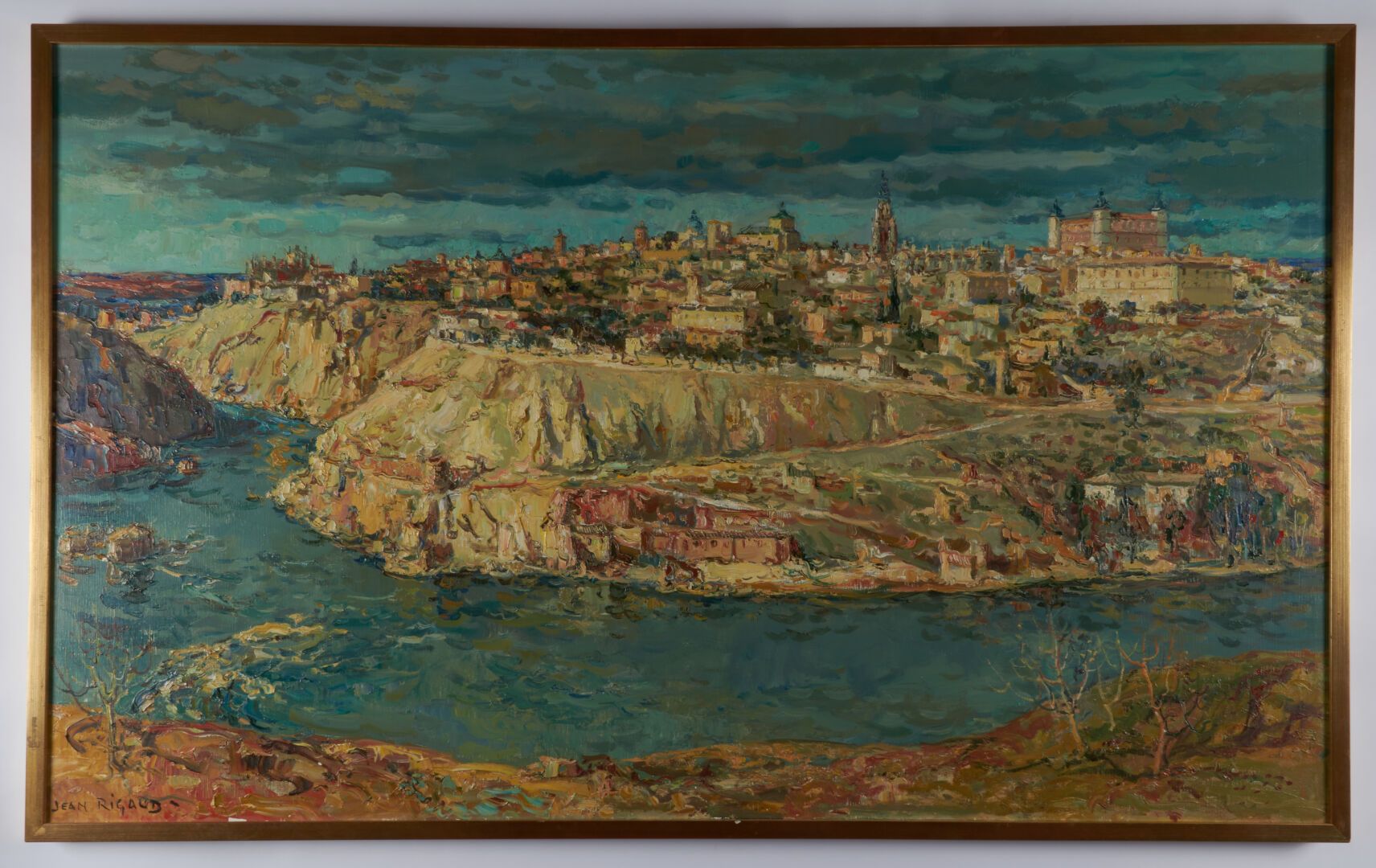 Null 里高德-让 (1912-1999)

"托莱多，城市 "布面油画，左下角签名 - 90x146