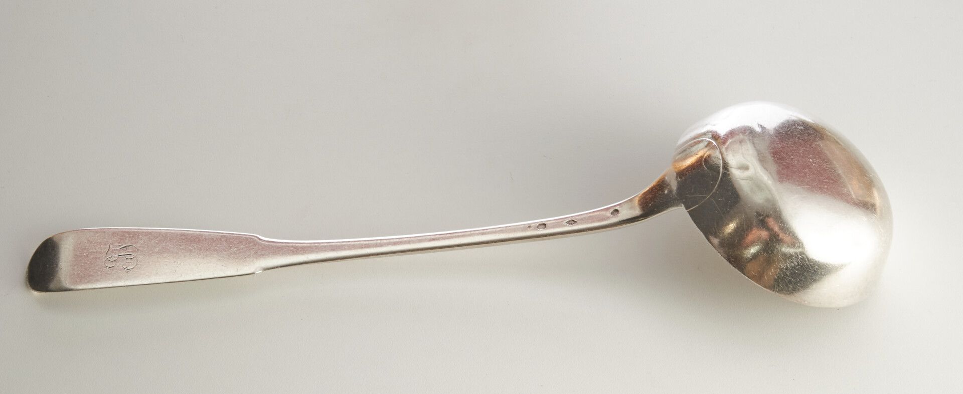 Null A silver ladle with Vieillard hallmark - weight : 236g