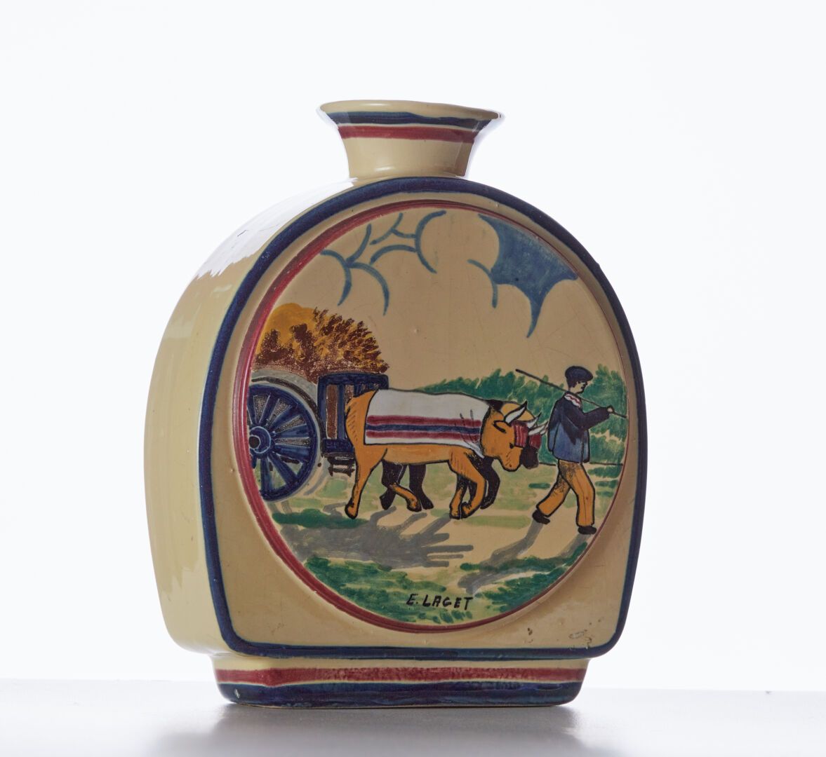 Null HENRIOT und LAGET Etienne (1896 - ?)

Feldflasche mit Gespanndekor, markier&hellip;