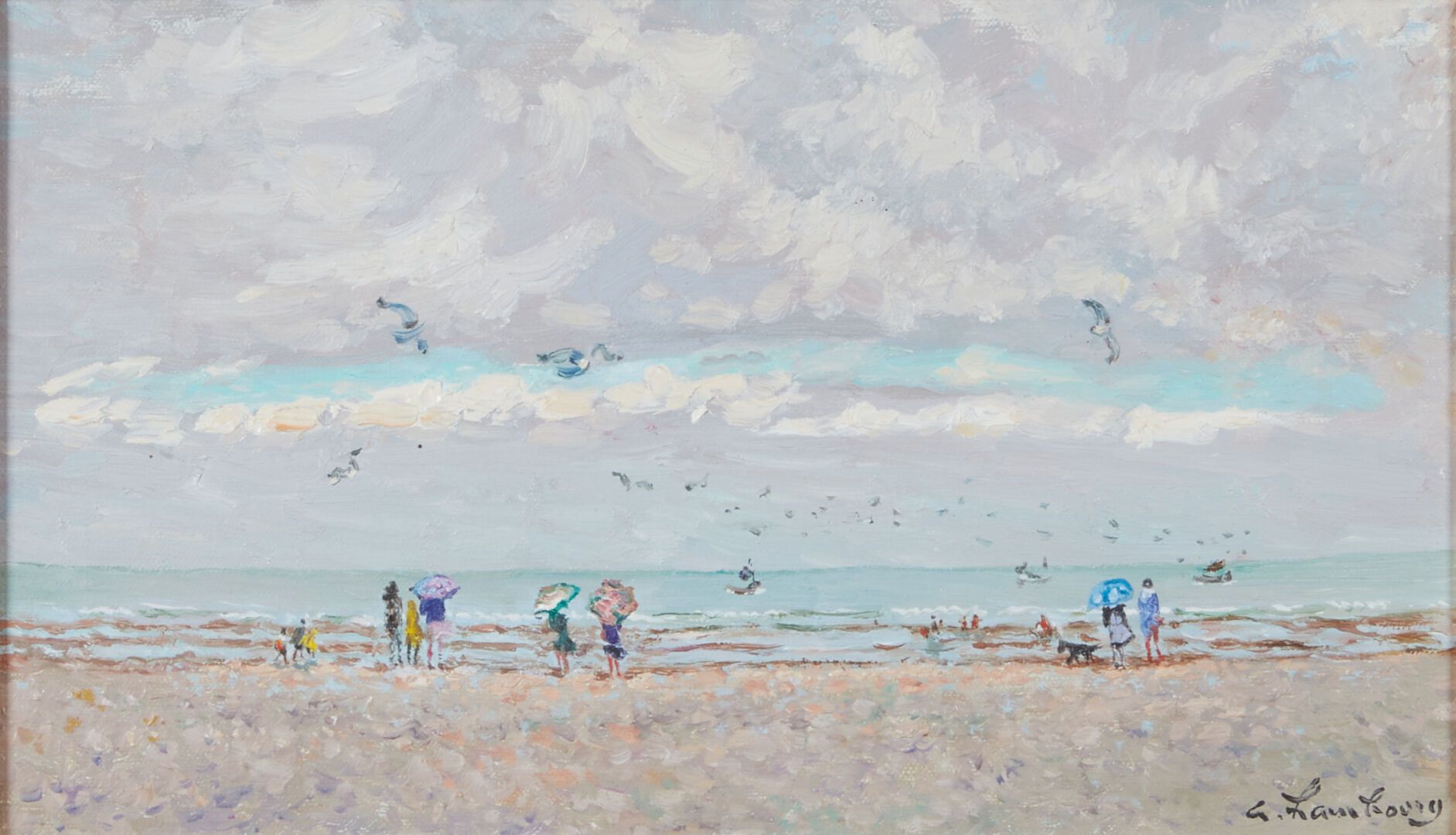 Null 
HAMBOURG André (1909-1999)




"A Deauville, Temps doux, couvert"




Huil&hellip;