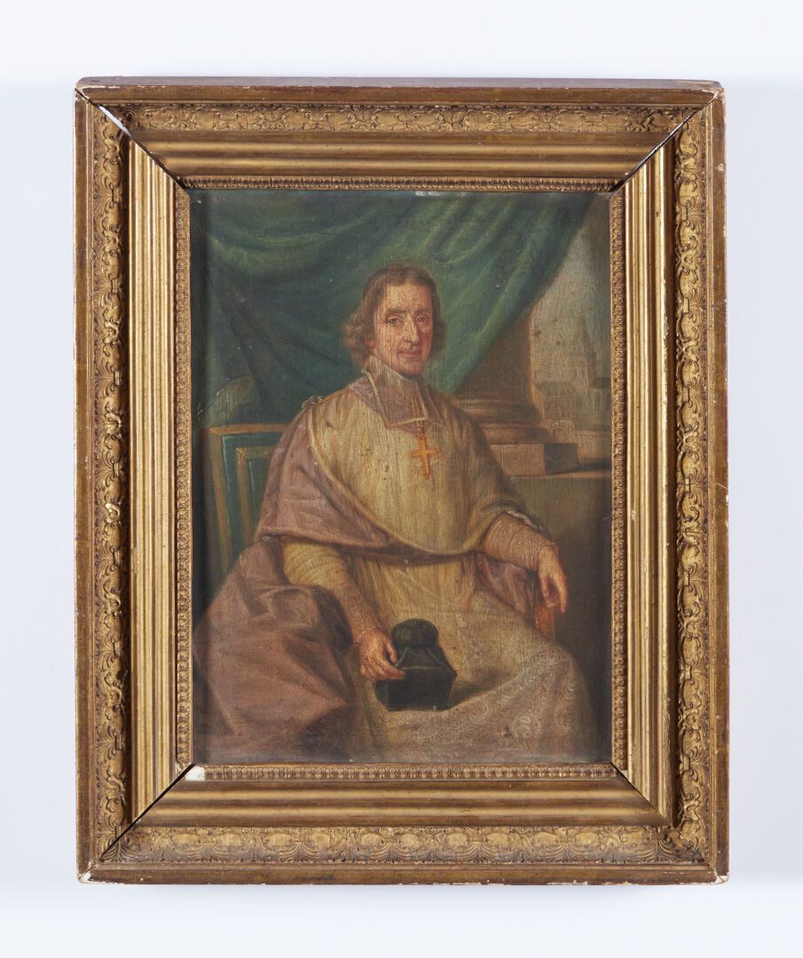 Null 19th CENTURY SCHOOL
"Bishop"
Oil on metal
29 x 21 ,5 cm