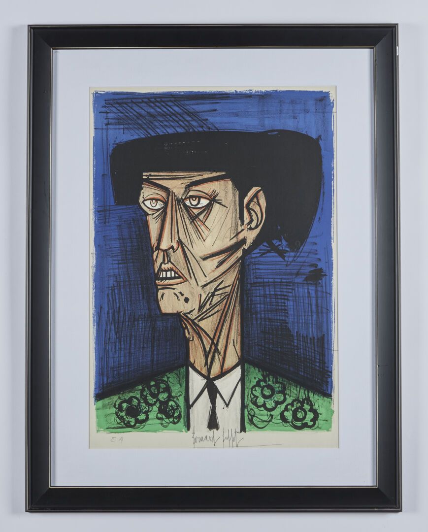 Null BUFFET Bernard (1928-1999)
"Gesicht eines Toreros"
Künstlerabzug unten in d&hellip;