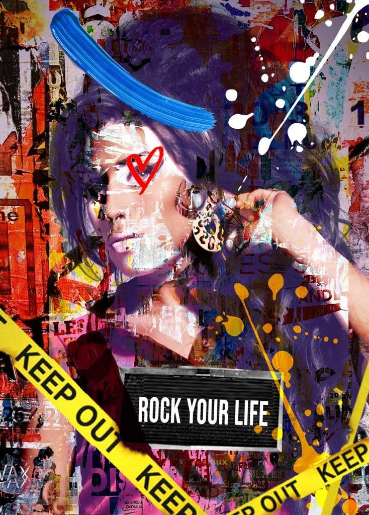 Charly Rocks (né en 1983) ROCK YOUR LIFE, 2021
Mixed media : 
Printing on Alu Di&hellip;