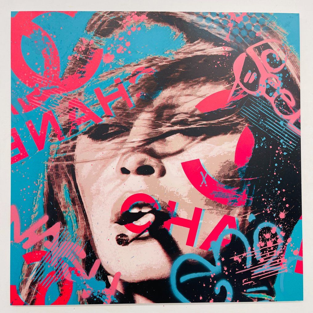 AIROH Acrylique sur panneau de l’artiste AIROH, Œuvre d’art signée (stencil). Un&hellip;