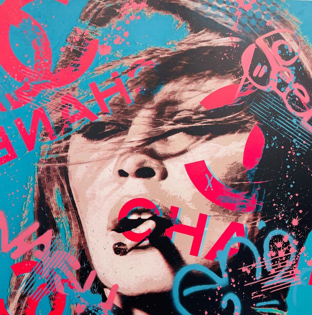 AIROH Acrylique sur panneau de l’artiste AIROH, Œuvre d’art signée (stencil). Un&hellip;