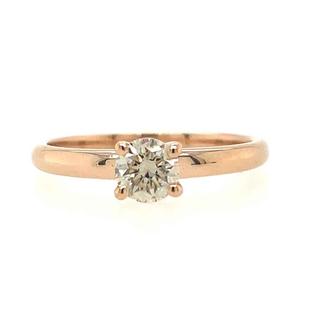 Null 14K ROSE GOLD RING 2.19G WITH DIAMOND 0.47 CT ENHANCED CLARITY - RNG21101