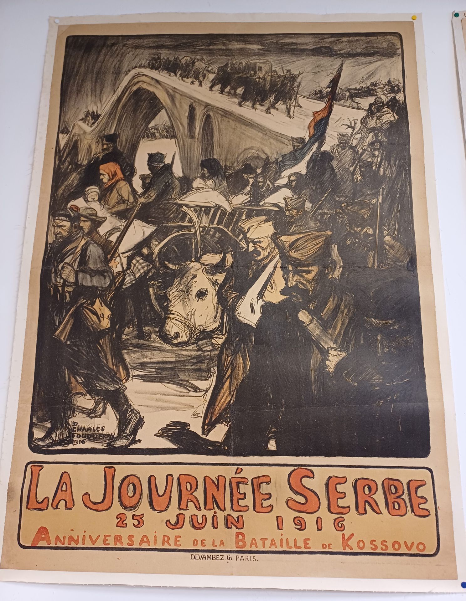 Charles Fouqueroy Charles Fouqueroy ( 1869-1943)
Affiche entoilée
La journée Ser&hellip;