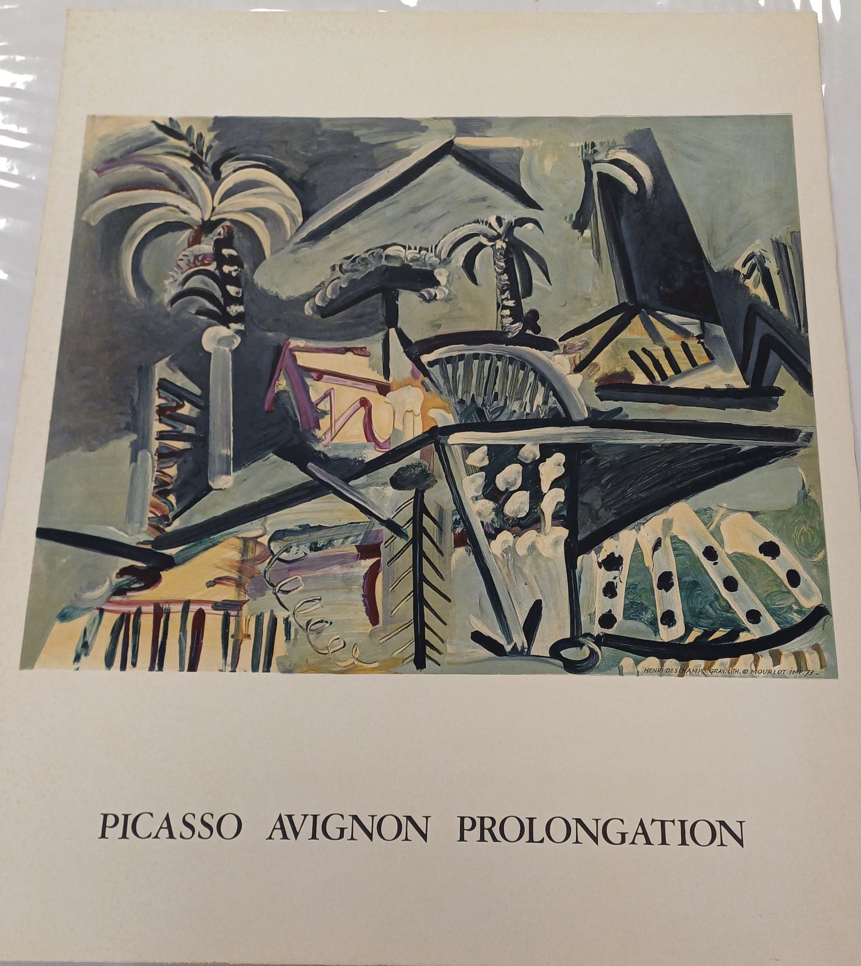 Picasso Affiche Picasso 
Avignon prolongation
Henry Deschamps. Mourlot. 1973
700&hellip;