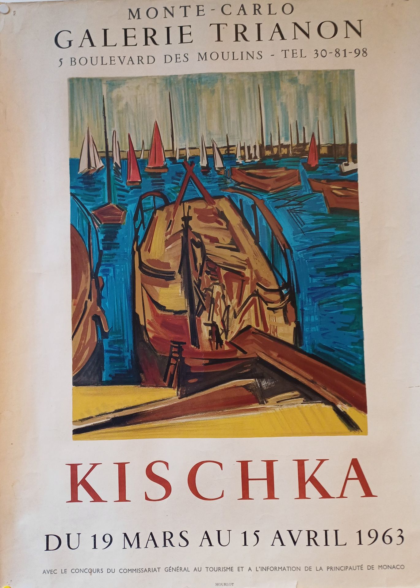 KISCHKA Kischka
Affiche
Monte Carlo Galerie Trianon 1963
65,5 x 48 cm Bon état