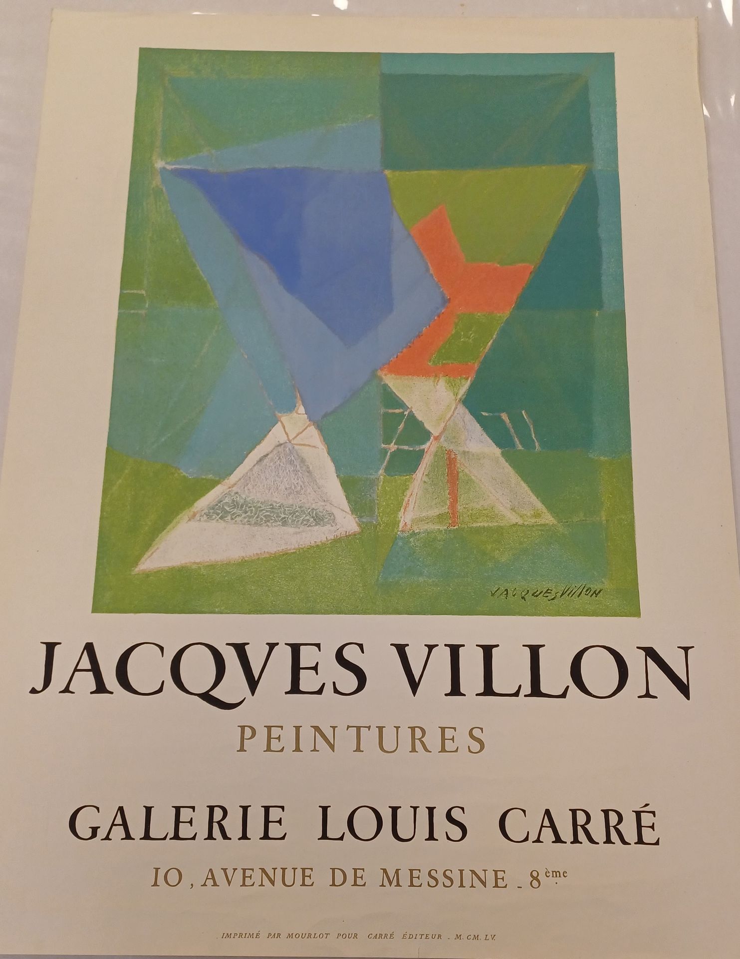 Jacques Villon Affiche Jacques Villon
Galerie Louis Carré
1955. 71 x 51,5 cm