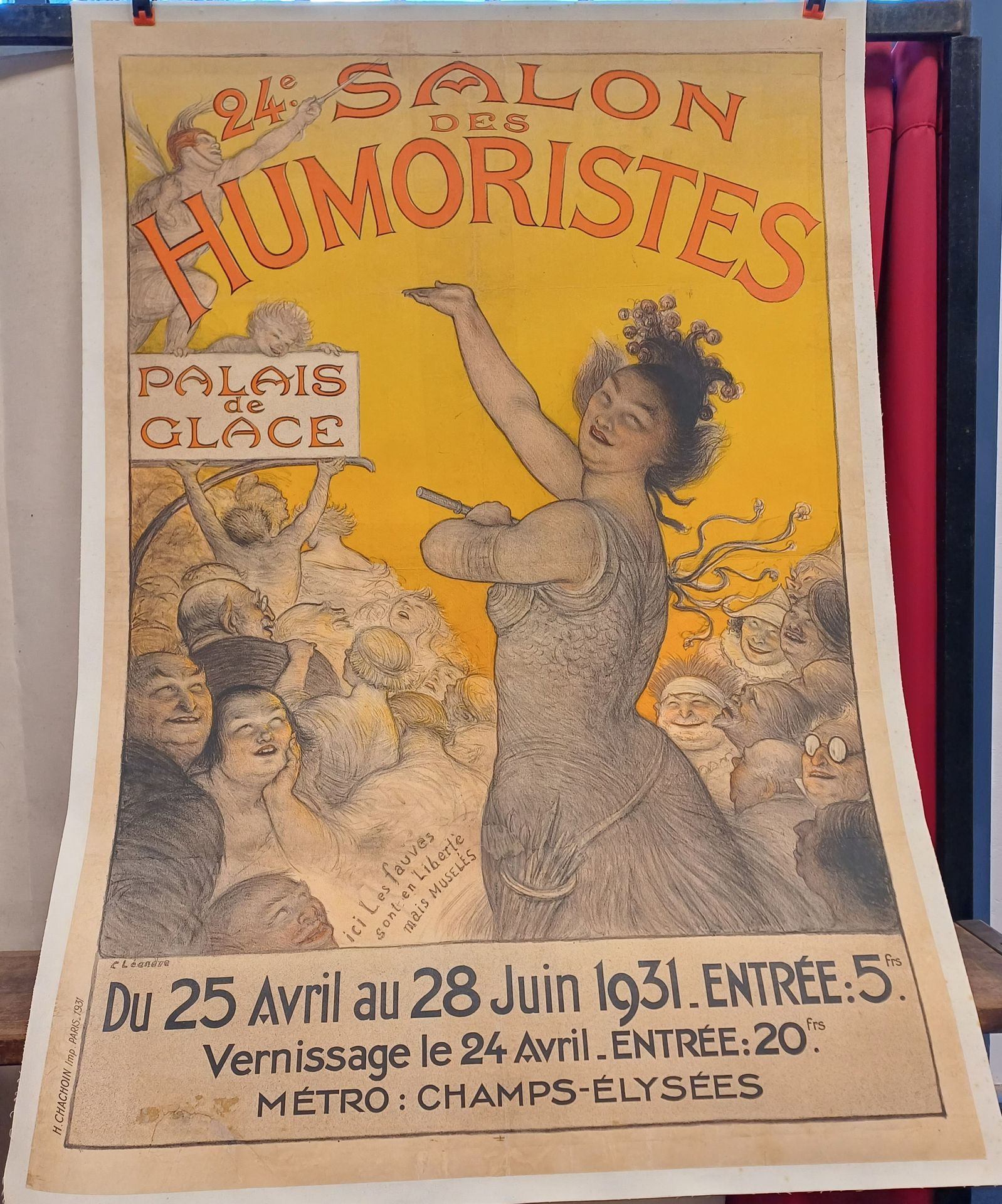 Charles Léandre Charles Léandre ( 1862-1934)
Affiche entoilée
24 ème salon des h&hellip;