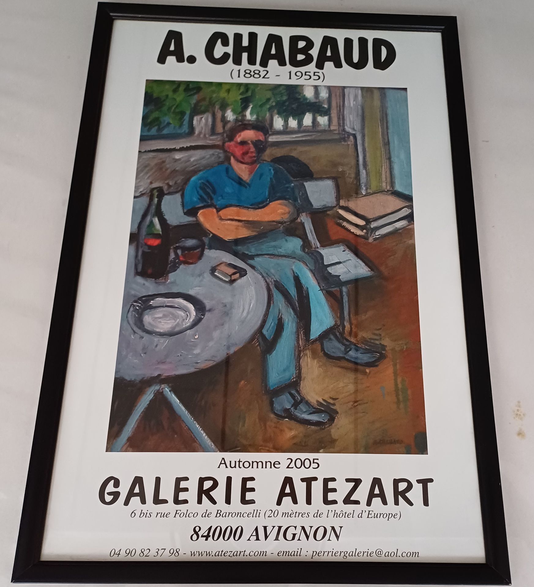 Chabaud Affiche d'exposition A. Chabaud en Avignon
42 x 65 cm. Encadrement sous &hellip;