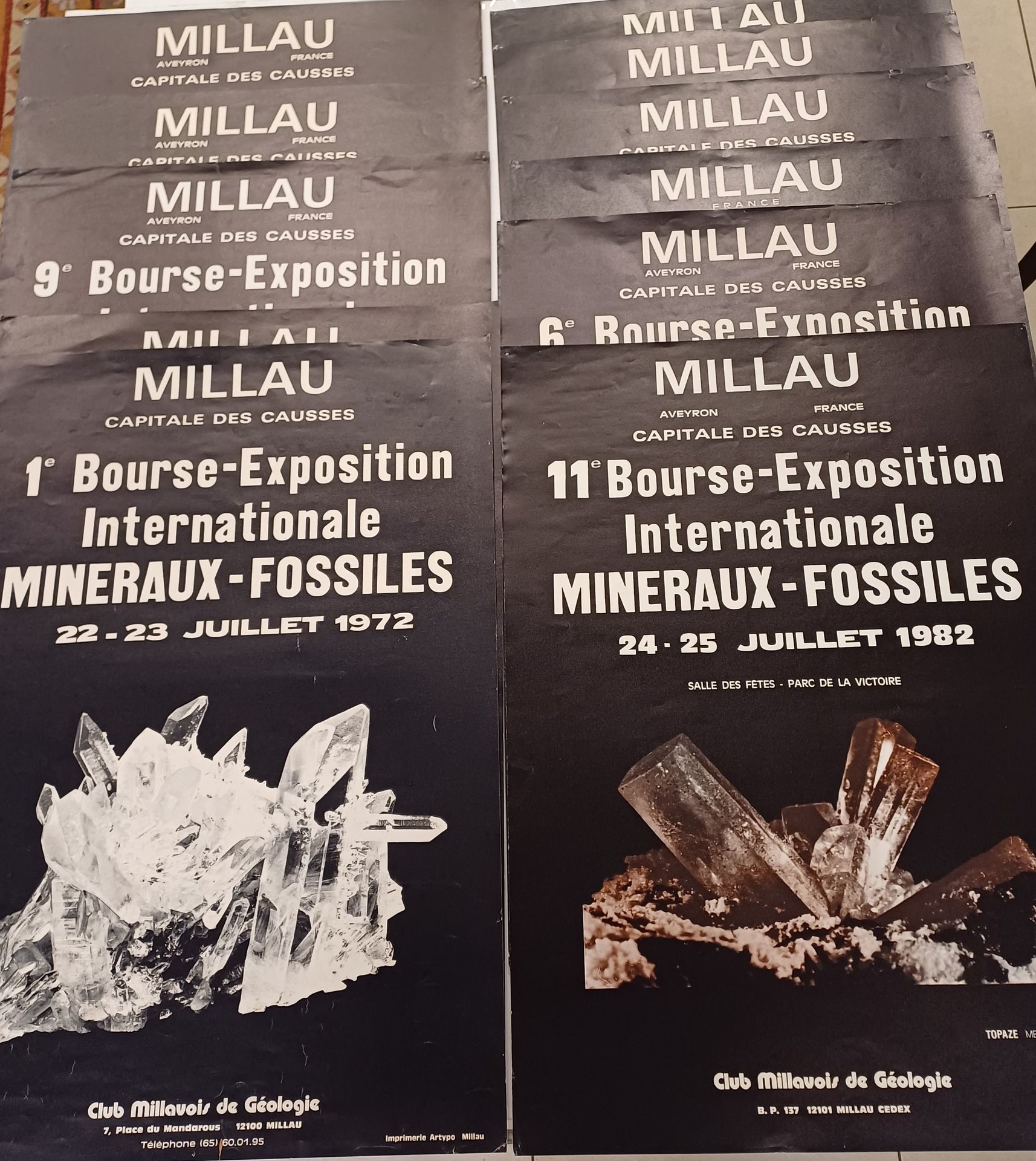 Null Série complète de 11 affiches Millau . Minéraux -Fossiles
1972 à 1982
62,5 &hellip;