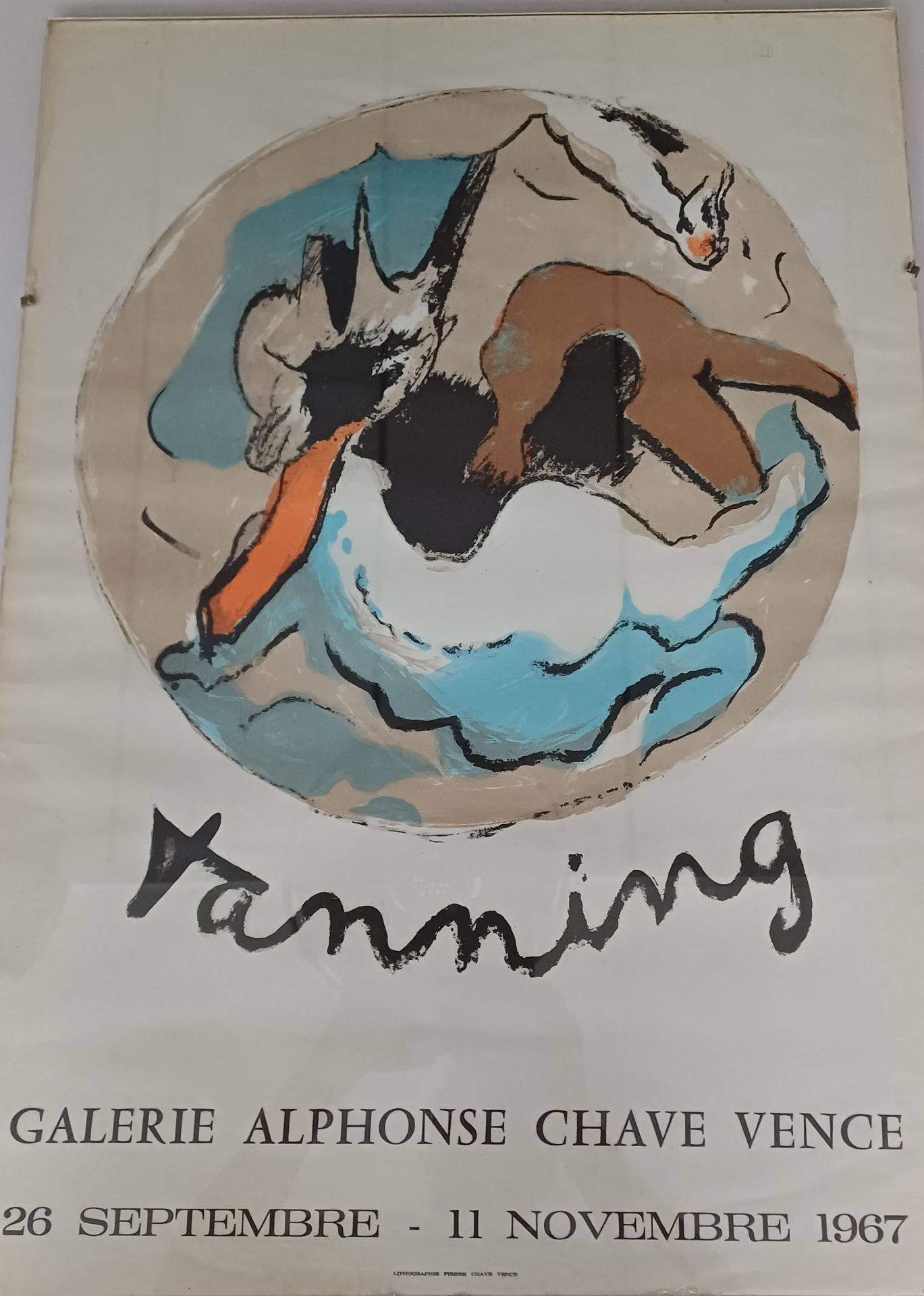 Tanning Affiche
Tanning
Galerie Alphonse Chave Vence 1967
sous verre, 69 x 49 cm&hellip;