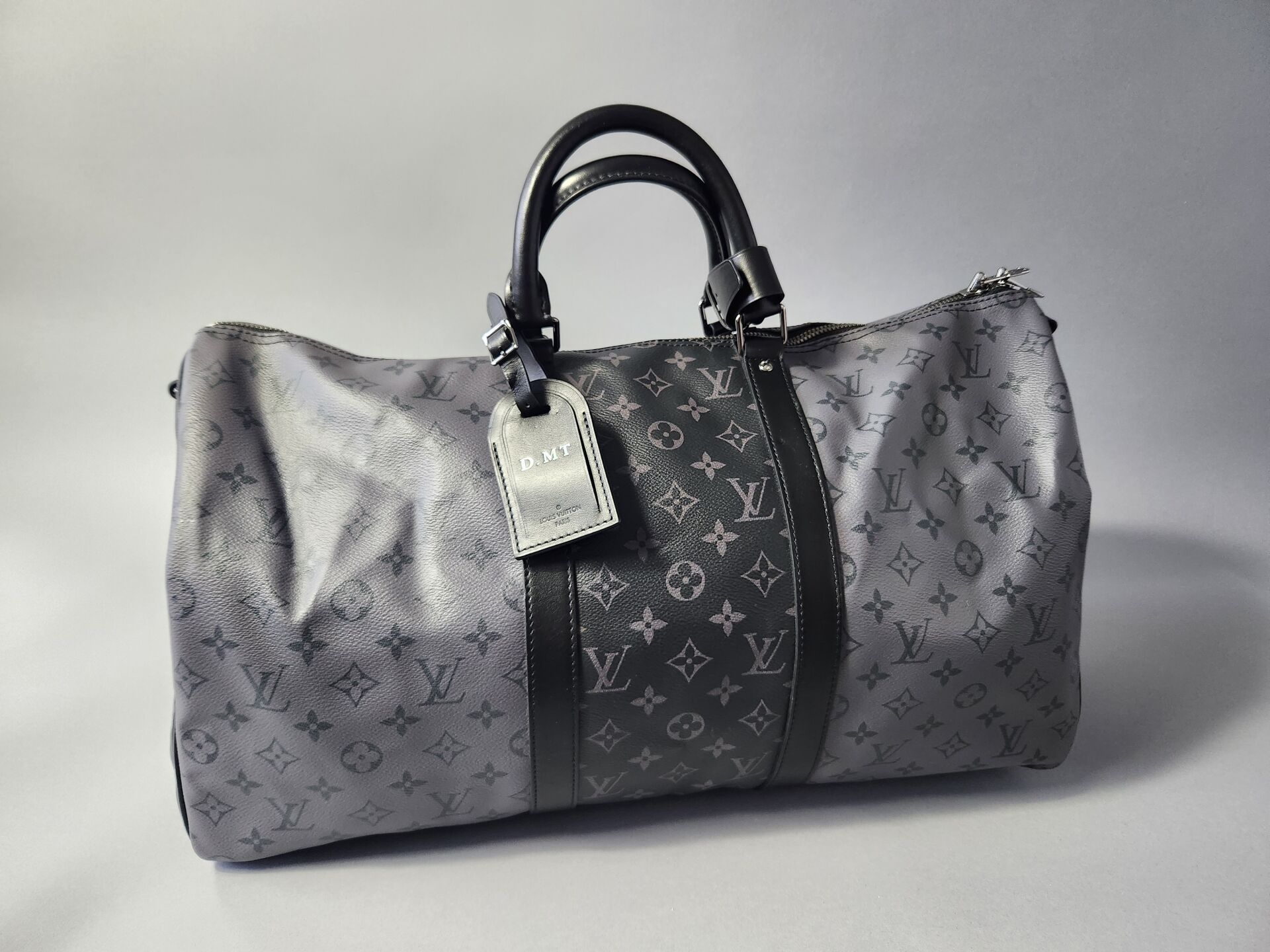 Null LOUIS VUITTON
Keepall 60 shoulder bag in eclipse monogram canvas and smooth&hellip;