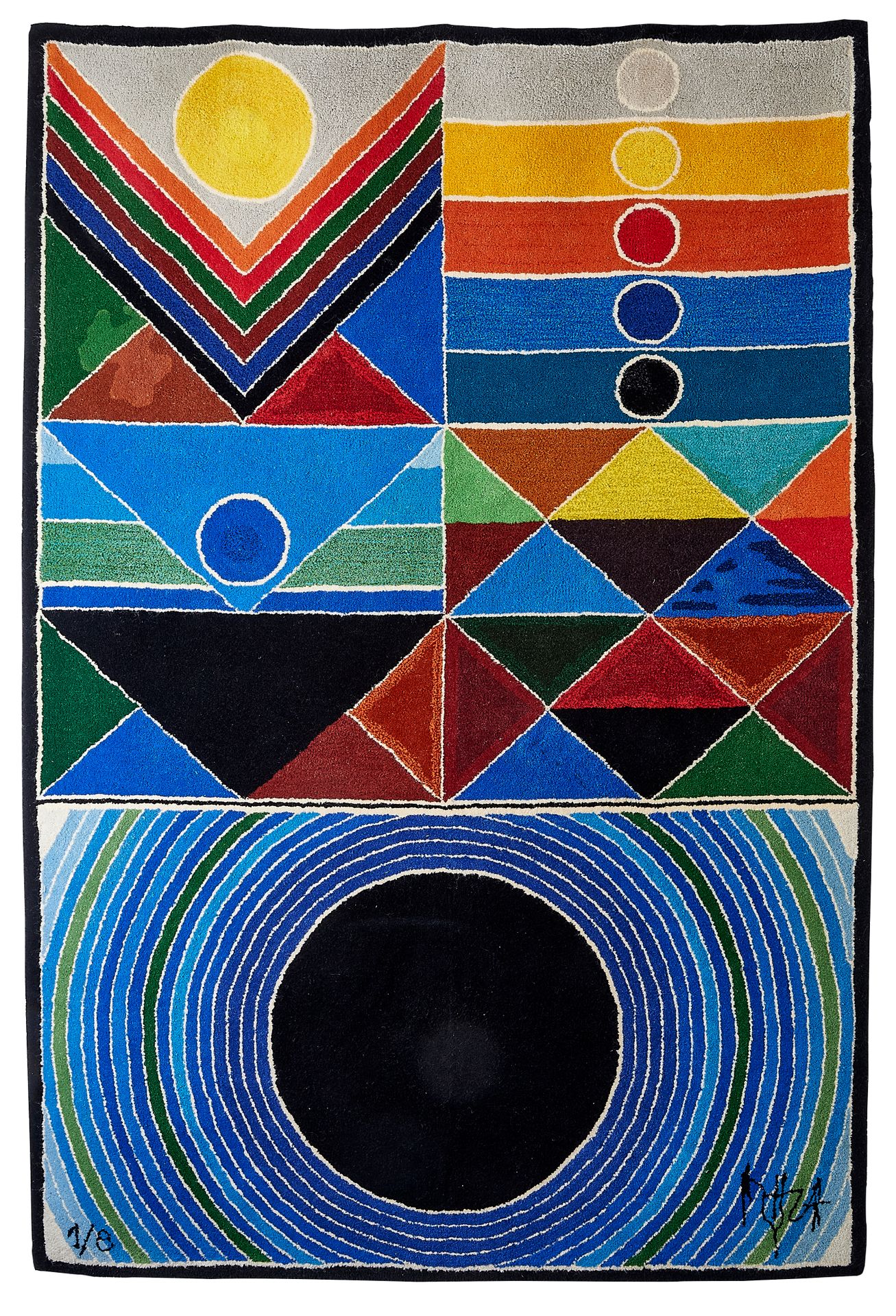Null SAYED HAIDER RAZA (1922 - 2016)
Prakriti
Tapestry, wool
Signed RAZA lower r&hellip;