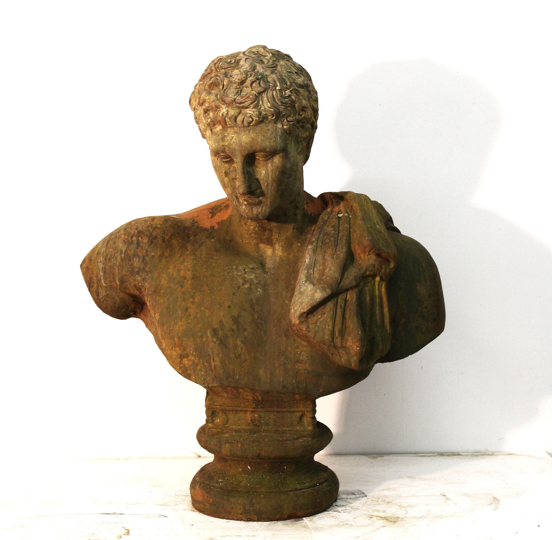 Null Terracotta Antinous 73x65x30cm XX secolo