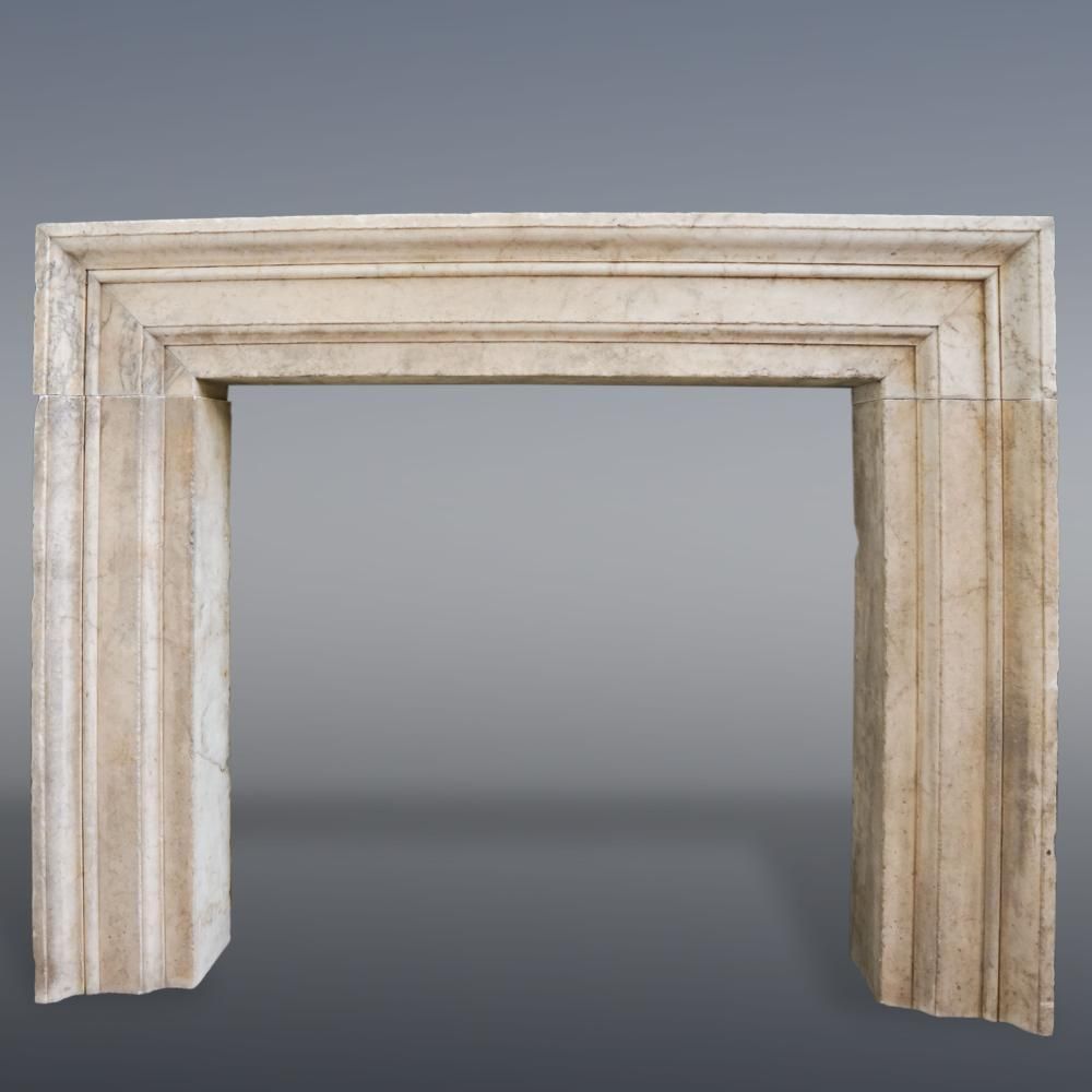 Null Belle cheminée en marbre, 160x123x20cm - 20e siècle
