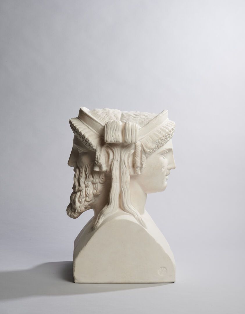Bacchus et Ariane, partie de pilier hermaïque ? 卢浮宫博物馆的制模车间（始于 1900 年）
巴克斯和阿里阿德涅&hellip;