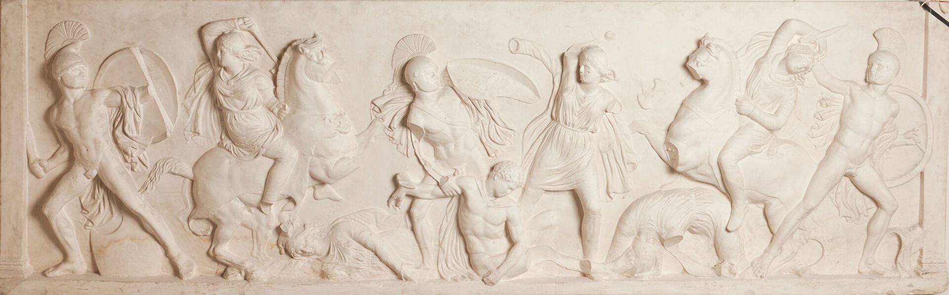 Sarcophage au combat des grecs et des amazones (partie de) 卢浮宫博物馆制模车间（1794-1882 &hellip;