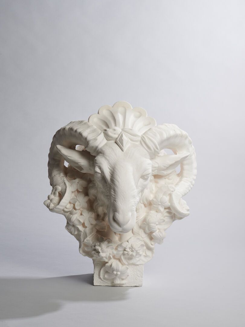 Tête de bélier (partie du vase décoré des attributs du Printemps) Atelier de mou&hellip;