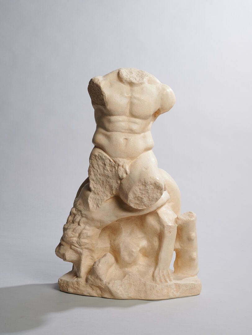 Héraklès nu assis sur une peau de lion dit « Epitrapezios » Atelier de moulage d&hellip;