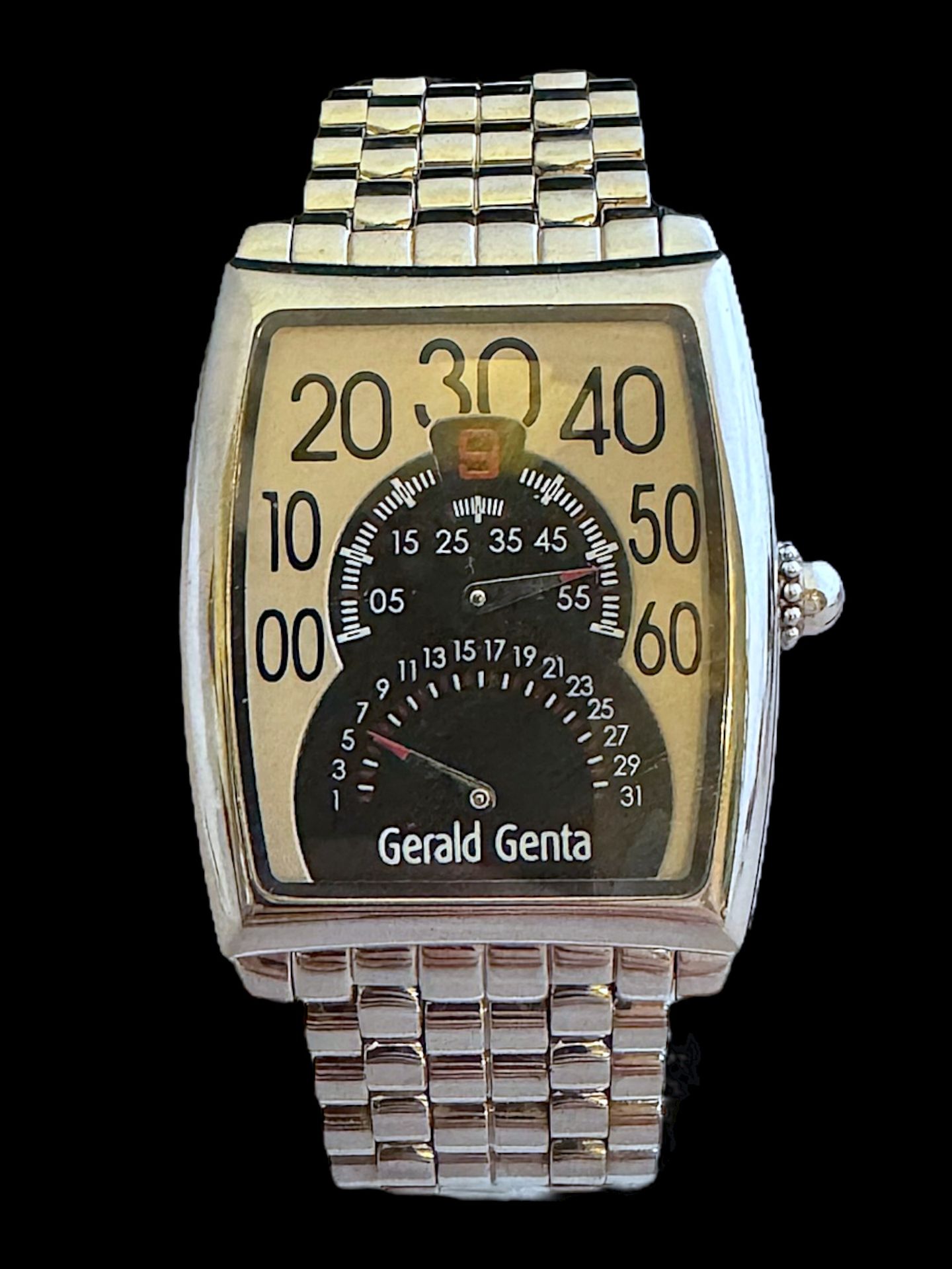 Null GERALD GENTA 
Automatic men's watch Retro Solo model BSO.L.10
In steel, the&hellip;