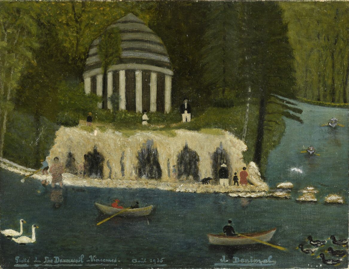 Null Grotte du Lac Daumesnil à Vincennes

Huile sur toile signée A. Denimal et d&hellip;