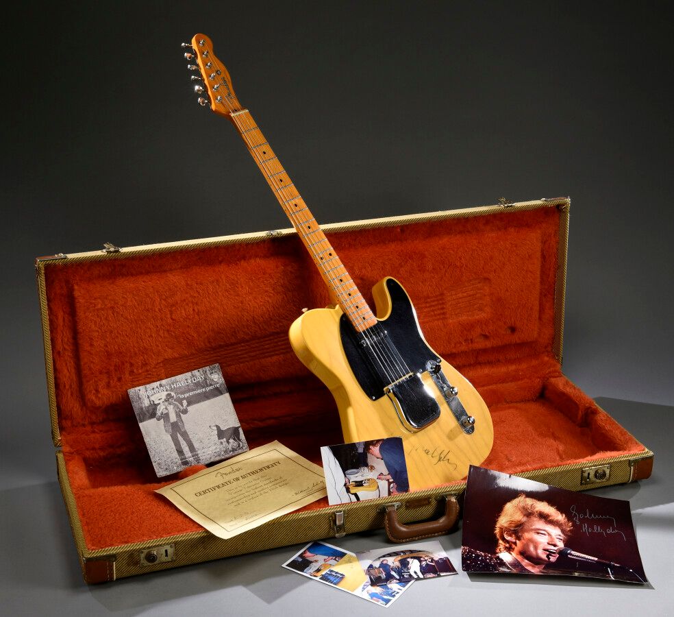 Null 
Fender Telecaster吉他型号52，年份1996，序列号25336，美国制造，颜色Butterscotch Blonde，Johnny &hellip;