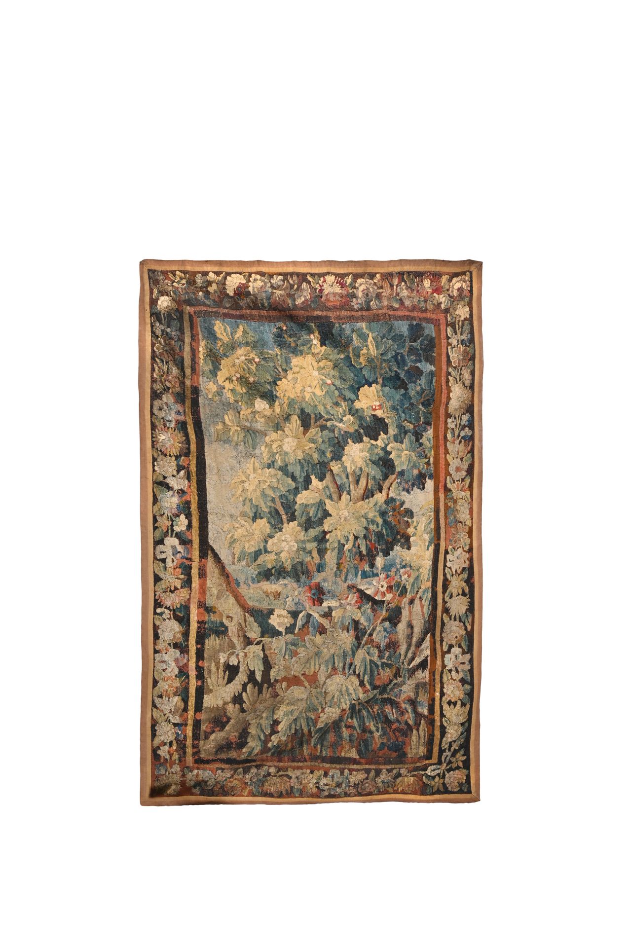 AUBUSSON Portière à décor de verdure

Début XVIIIème siècle

l. 254 cm - L. 157
&hellip;