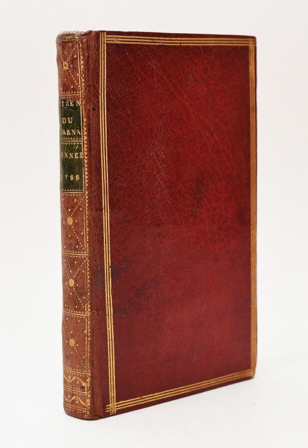 Null 帕尔纳苏斯的探险者。为1788年的闰年。

巴黎，杜兰，1788。小12开[12]-167-48页，红色摩洛哥，板上有三层镀金丝，光滑的书脊上有装饰，&hellip;