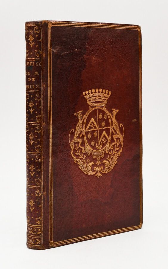 Null BRUIX（Chevalier de）。各种反思。

伦敦和巴黎，Le Mercier，1758年。12开本[4]-119页，红色摩洛哥，板面上的鎏金&hellip;