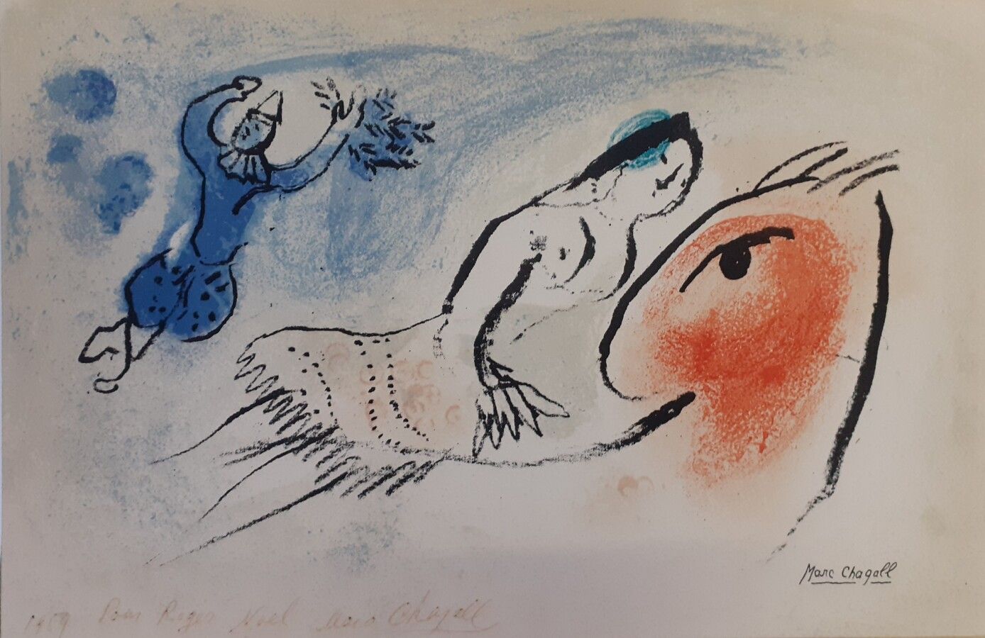 Null Marc CHAGALL (1887-1985)

Grußkarte für Aimé Maeght, 1959/1960

Originallit&hellip;